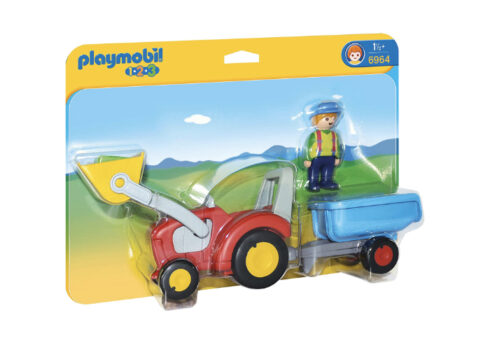 6964 Tractor agricola con remolque