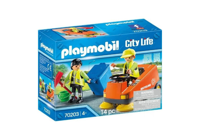 vehiculos de juguete de limpieza de playmobil