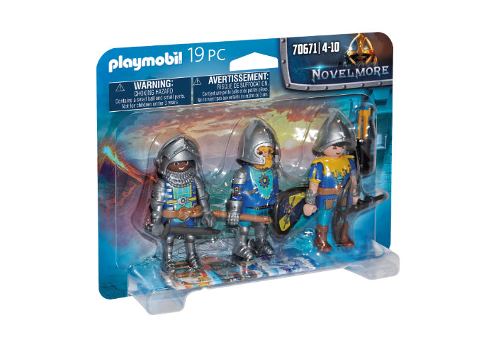 70671 Set de 3 caballeros de Novelmore