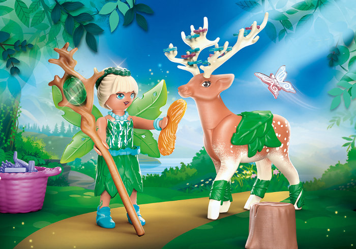 70806 Forest fairy con animal del alma - Imagen 6