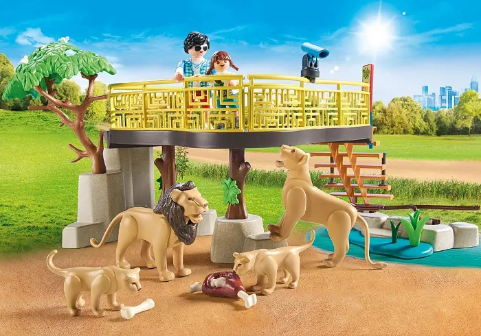 71192 Leones con recinto exterior - Imagen 4