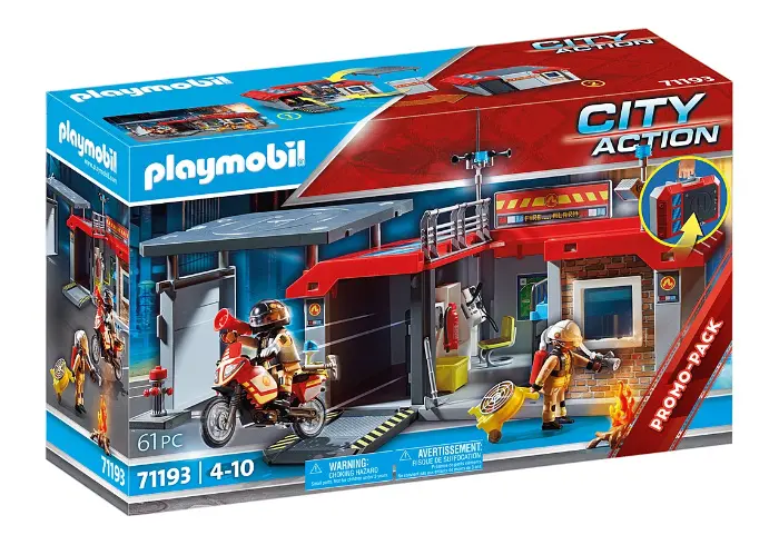 PLAYMOBIL Fire Promo Packs Fire Station Playset (71193) main image 1